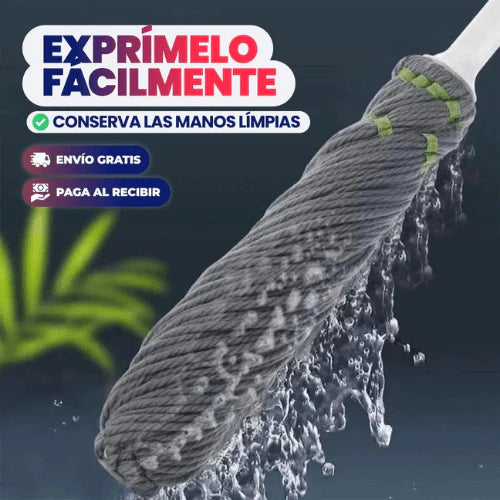 TRAPERO GIRATORIO DE MICROFIBRA AUTO EXPRIMIBLE
