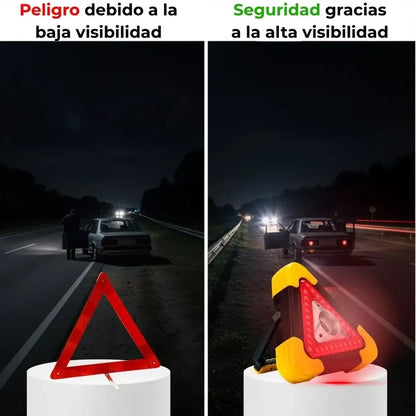 OFERTA 2 X 1: Triángulo de Emergencia Led 3 en 1 | Tu salvavidas nocturno