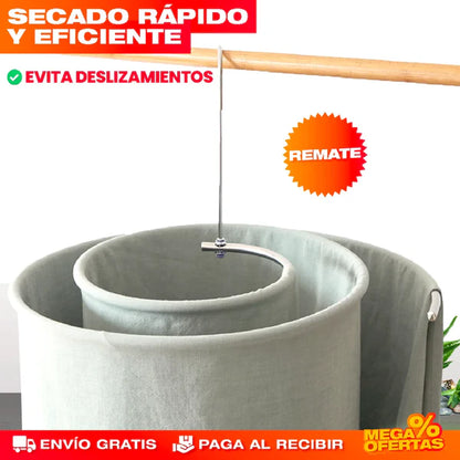 TENDEDERO EN ESPIRAL DE ACERO INOXIDABL