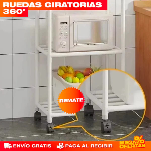 ESTANTE ORGANIZADOR VERTICAL DE 6 NIVELES
