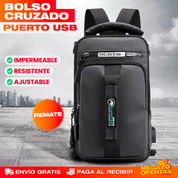 BOLSO CRUZADO CON PUERTO USB
