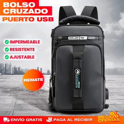 BOLSO CRUZADO CON PUERTO USB