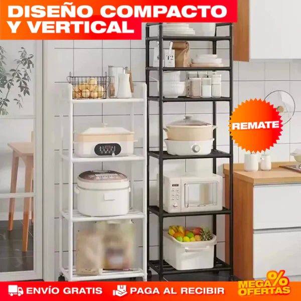 ESTANTE ORGANIZADOR VERTICAL DE 6 NIVELES