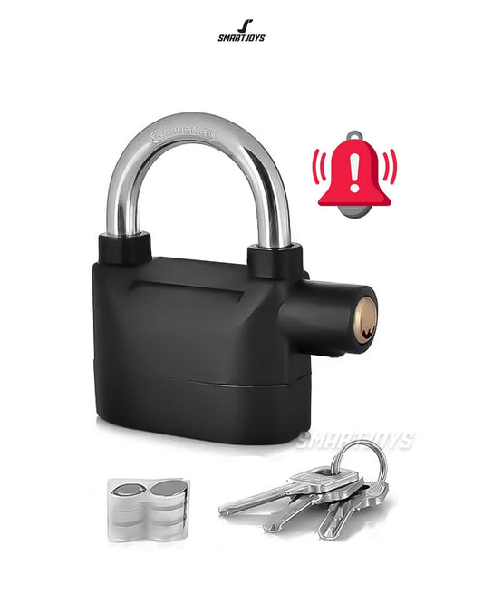 CANDADO DE SEGURIDAD CON ALARMA 🚨✅