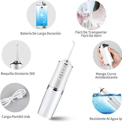 LIMPIADOR DENTAL, IRRIGADOR ORAL RECARGABLE