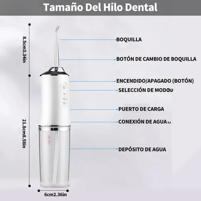 LIMPIADOR DENTAL, IRRIGADOR ORAL RECARGABLE